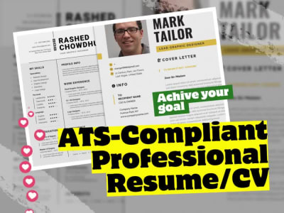 Resumes & Cover Letters Resume Templates and CV with Cover Letter Designing