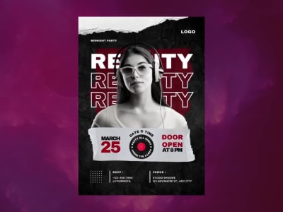 An amazing event flyer or poster design in 48 Hours