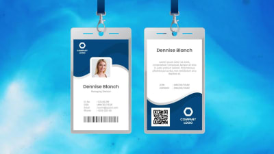 Bulk ID card Designs With QR Code | Upwork