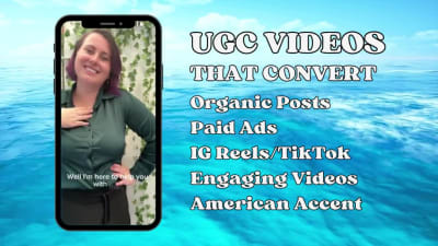 You will get UGC Video/Spokesperson Video to use on your Instagram/Tiktok/Youtube