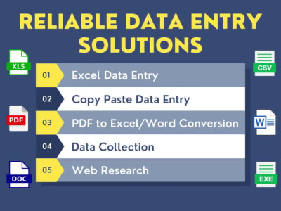 Reliable Data Entry Solutions | Excel Data Entry, Cleaning & Formatting