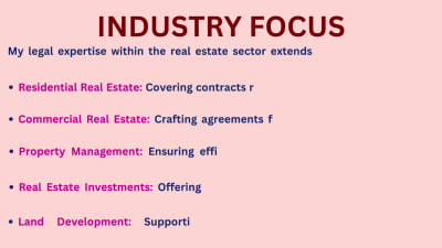 Expertly drafted and reviewed real estate contracts and agreements