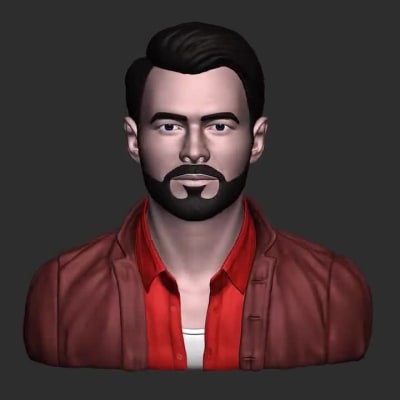 A fantastic 3D head sculpting