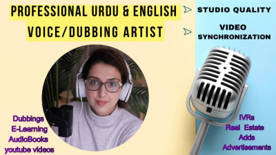 Female Urdu Voice Artist⎮Translator ⎮