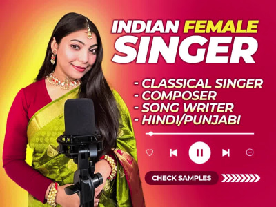 A PRO classical Indian Female Singer Vocalist, composer, Lyricist