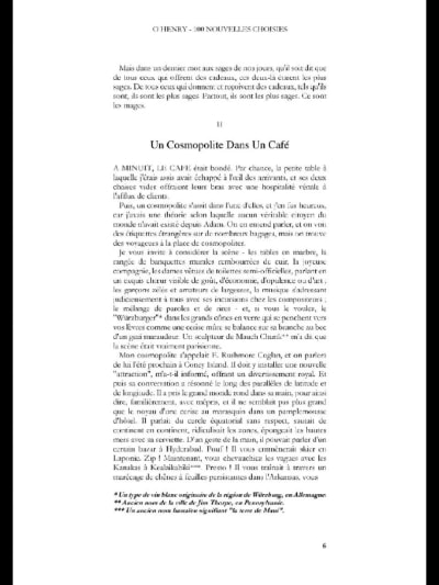 Short stories by O.Henry translated to french