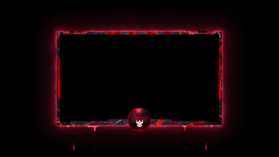 An animated webcam overlay with dope effects
