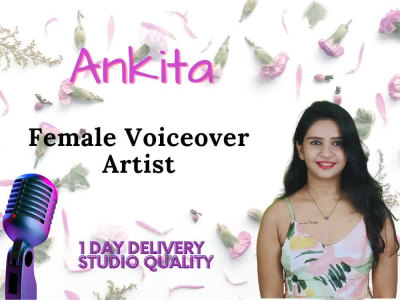 A professional Indian female English and Hindi voice over artist