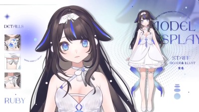 Custom vtuber model 2d character rigging live2d illustration anime avatar