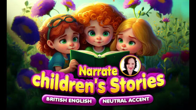 A professionally narrated children's story