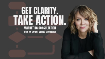 A one hour strategy session with an Expert-Vetted Marketing Strategist