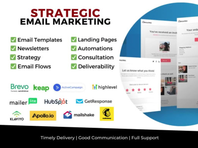 A customized project that fits your needs in Email Marketing