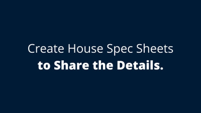 A custom real estate postcard, door hanger or house spec sheet in 24 hours!