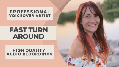 An American female voiceover