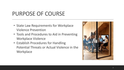 California Workplace Violence Prevention Plan - Compliance Essentials