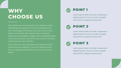 A professional presentation design slides