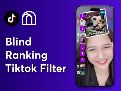 Ranking filter for your Tiktok account created in effect house.