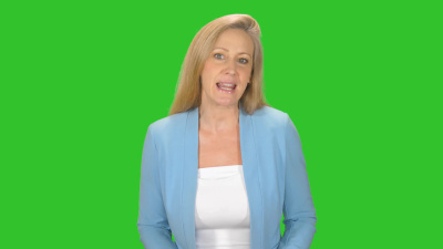 A British  Green Screen Spokesperson Video,  4k