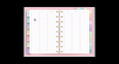 Hyperlinked Digital planner and 300 stickers