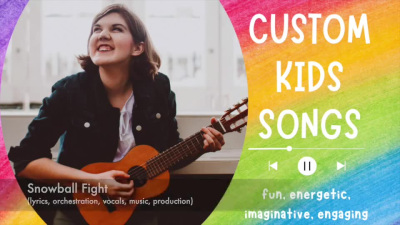An engaging childrens song fully produced with female vocals