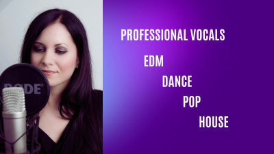 A professional female singer, vocalist for EDM, Dance, Pop, House music