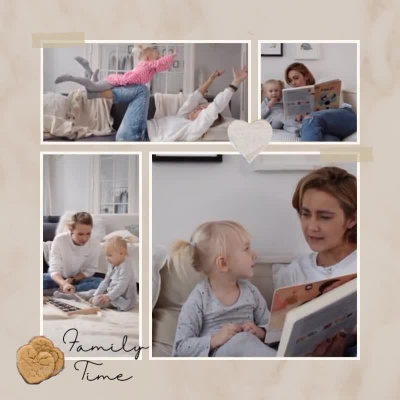 Edited video of family vloging
