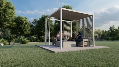 A Visualization Project of Three Pergola Designs in SketchUp and Lumion
