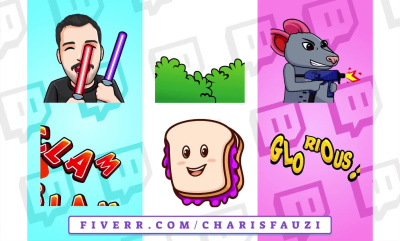 Custom animated twitch emotes and sub badges