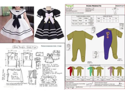Design baby wear tech pack, Children tech pack, kids wear tech pack design