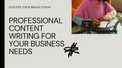The writer's touch to add creativity to your content.
