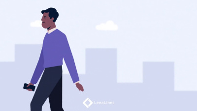 An animated vector illustration