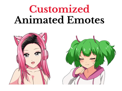 High-quality custom animated emotes for twitch, kik and discord