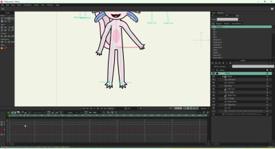 Moho 360 character rig and animation