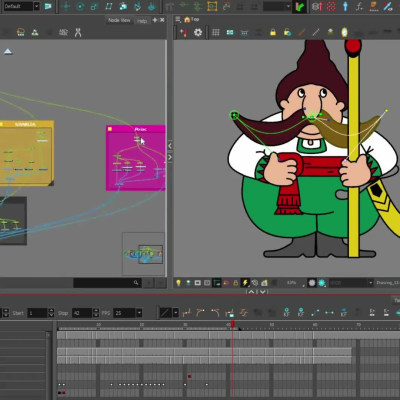 Professional Toon Boom Harmony Character Rigging (Cut-Out & Deform)