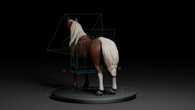 Realistic 3d animal model fur xgen texture game film animation 3d printing