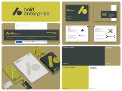 A Modern Logo with full branding package