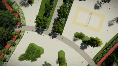 Urban master planning, community park design, sports club 3D visualization