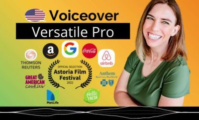 Professional American female conversational voice over
