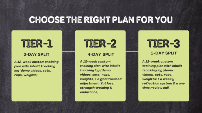 CUSTOM  12 WEEKS FITNESS TRAINING PLAN FOR  BUSY INDIVIDUALS