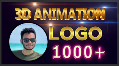 Create 3d logo animation and intro video