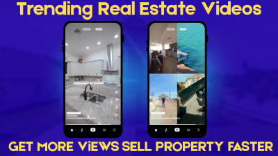 Trendy real estate instagram reels, promos and listing videos