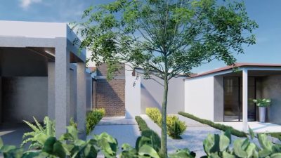 Design and 3d render of landscape