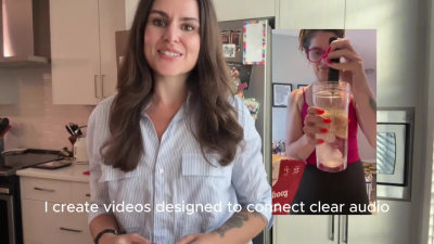 An experienced female UGC creator