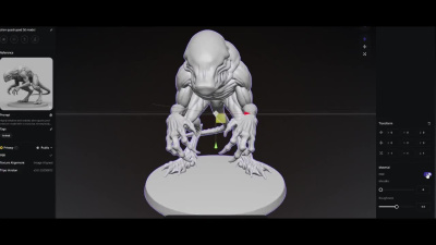 Stunning, high-quality 3D models using AI prompts and sculpting.
