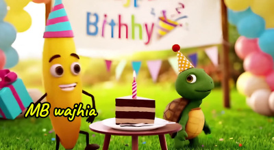 AI generated birthday or event song video with music and visuals