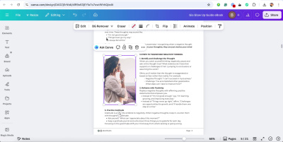 Editable Canva business eBook template for entrepreneurs & startups, canva