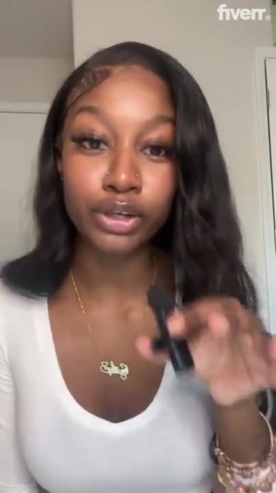 A female ugc model for beauty, hair, and fashion