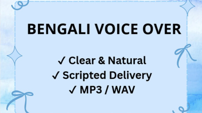 Bengali Voice Over (Primary / Strongest)