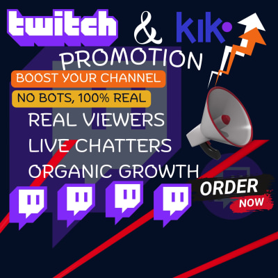 Promote twitch channel with seo optimization, for audience twitch promotion