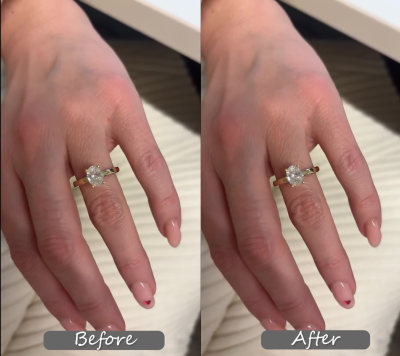 Add premium glitter and sparkles to your UGC jewellery video